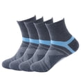 thumbnail image 1 of Hehanda 4 Pairs of Outdoor Professional Sports Socks Mid-Calf Sweat Absorbent Anti-Odor Cotton Socks, 1 of 7