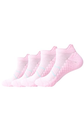 Hehanda 4 Pairs of Outdoor Towel Bottom Short Socks Couple Professional Running Socks
