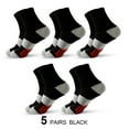thumbnail image 1 of Hehanda 5 Pairs of Men's Mid-Calf Basketball Socks - Color Blocking Sweat and Odor Resistant Sports Socks, 1 of 5