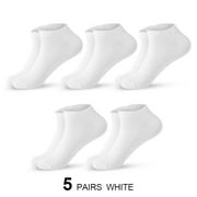 Hehanda 5 Pairs of Men's Summer Thin Boat Socks - Casual Shallow Cotton Socks