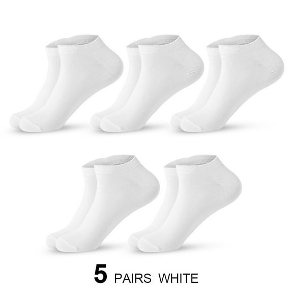 Hehanda 5 Pairs of Men's Summer Thin Boat Socks - Casual Shallow Cotton Socks