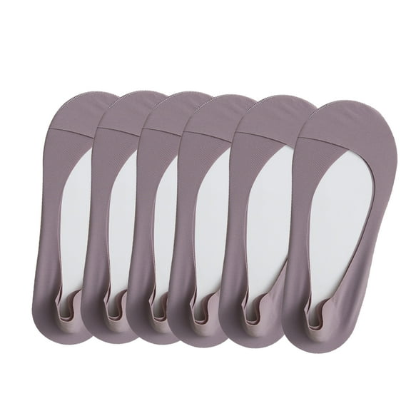 Hehanda 6 Pairs Low Cut No Show Socks, Invisible Ice Silk Socks for Womens Sock, Pure Cotton, Non-Slip