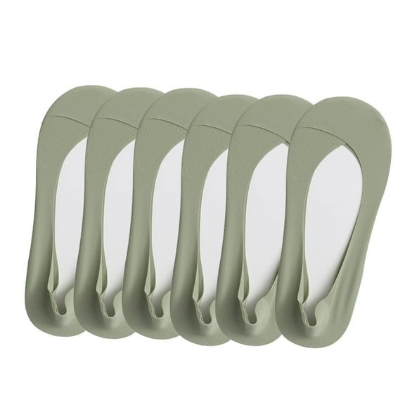 Hehanda 6 Pairs Low Cut No Show Socks, Invisible Ice Silk Socks for Womens Sock, Pure Cotton, Non-Slip