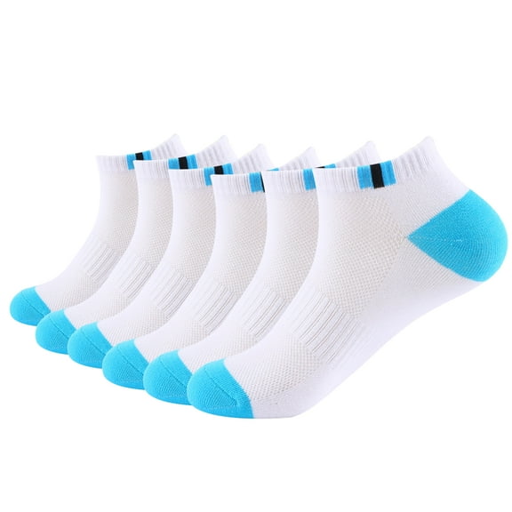 Hehanda 6 Pairs of Men's Breathable Running Cotton Sports Socks - Casual Shallow Boat Socks