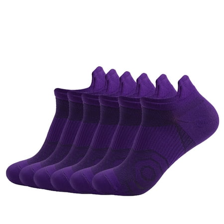 Hehanda 6 Pairs of Professional Outdoor Sports Socks Fitness Running with Quick-Drying Boat Socks