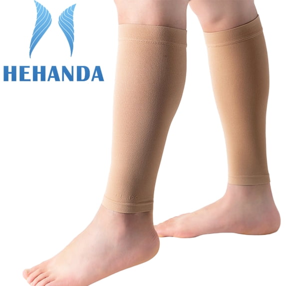 Hehanda Calf Compression Sleeves For Men & Women (20-30mmHg) - Leg Compression Sleeve - Footless Compression Socks for Shin Splint &Varicose Vein