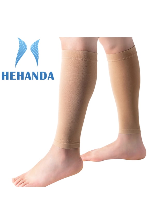 Hehanda Calf Compression Sleeves For Men & Women (20-30mmHg) - Leg Compression Sleeve - Footless Compression Socks for Shin Splint &Varicose Vein