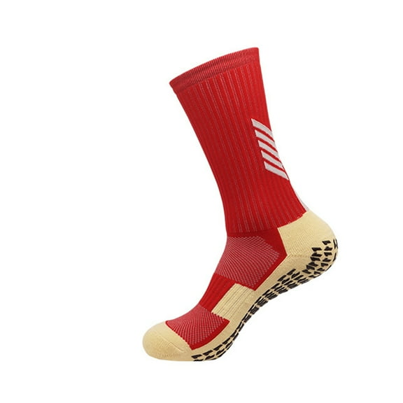 Hehanda Men's Dotted Rubber Soccer Socks - Mid-calf Non-Slip Athletic Socks