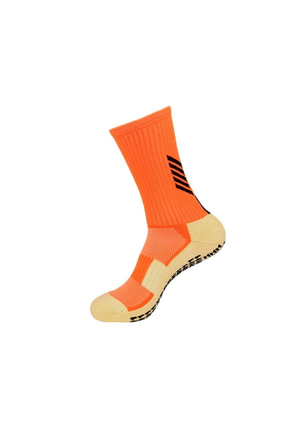 Hehanda Men's Dotted Rubber Soccer Socks - Mid-calf Non-Slip Athletic Socks