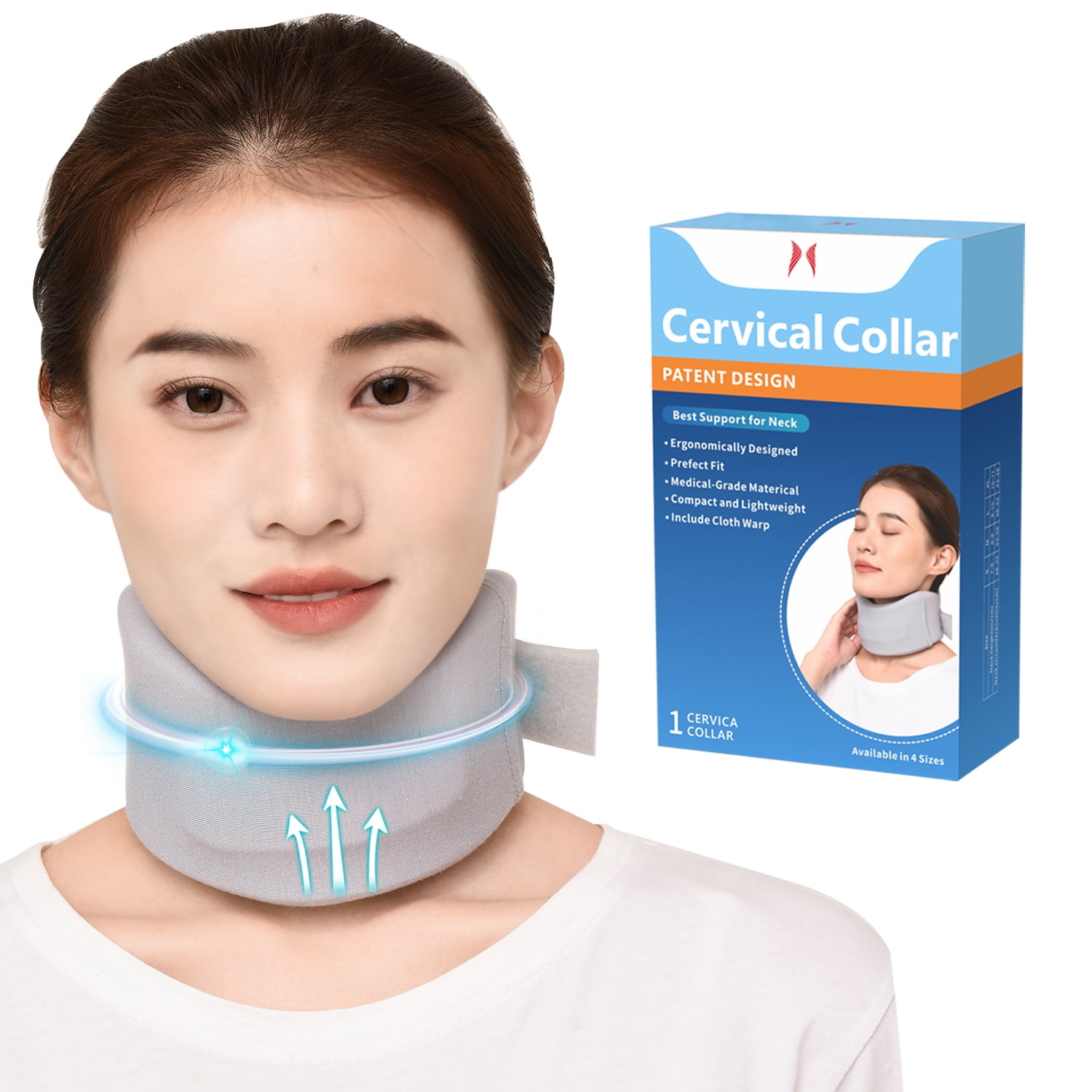 Neck Brace For Neck Pain And Support Foam Cervical Collar For Sleeping  Vertebral Wrap Alignment And Stabilize Neck Support Brace For Pressure  Relief For Mom And Dad Neck Collar After Or Injury