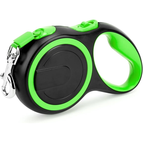 Hehanda Retractable Dog Lead for Large Dogs, Dog Leash 16 Feet Long for Medium Large Dogs Under 110Lbs, No Tangle Nylon Cable and 1 Button Break & Lock Heavy Duty Dog Leads for Training Running(Green)
