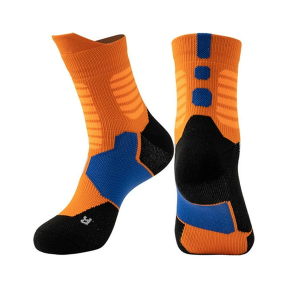 Hehanda Sweat-Absorbing and Breathable Sports Socks Mid-Calf Basketball Socks