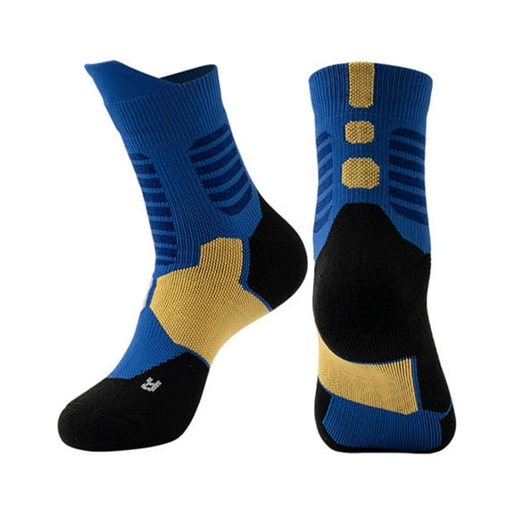 Hehanda Sweat-Absorbing and Breathable Sports Socks Mid-Calf Basketball Socks