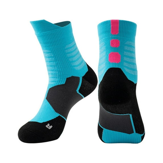 Hehanda Sweat-Absorbing and Breathable Sports Socks Mid-Calf Basketball Socks