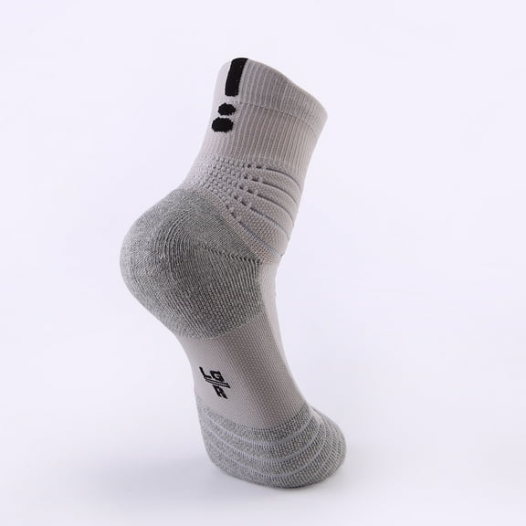 Hehanda Thickened Towel Bottom Solid Color Breathable Basketball Socks