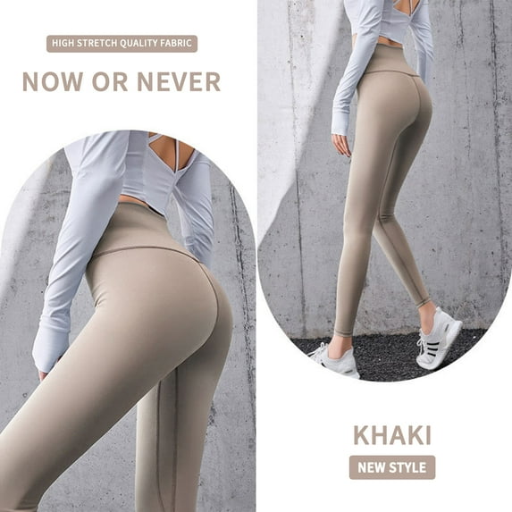 Hehanda Women's Yoga Pants - Traceless Tight Pants, High-waisted Tummy Control Non-breathable Sports Pants