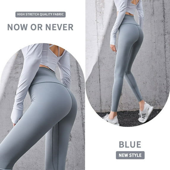 Hehanda Women's Yoga Pants - Traceless Tight Pants, High-waisted Tummy Control Non-breathable Sports Pants