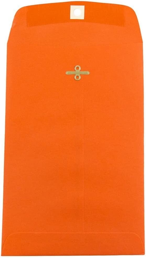 EnjinZZ 6 x 9 Open End Catalog Colored Envelopes with Clasp Closure ...