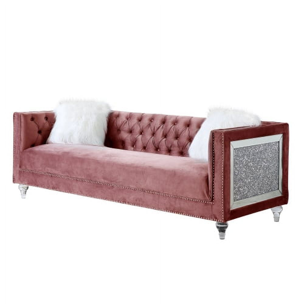 Heibero Sofa with 2 Pillows 89 Inch Width Living Room Furniture