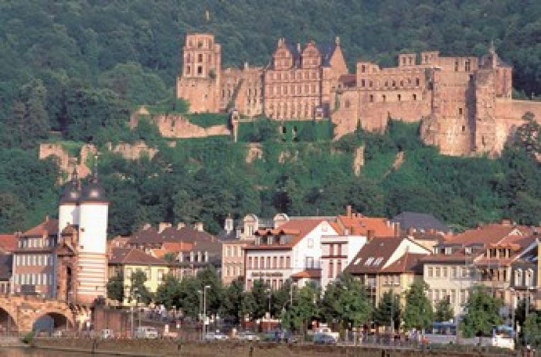 Heidelberg Germany Canvas Art - David R Frazier DanitaDelimont (27 x 18)