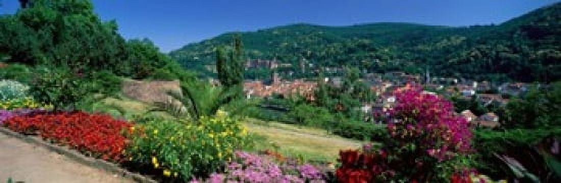 Heidelberg Germany Canvas Art - Panoramic Images (18 x 6)