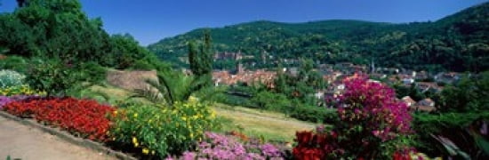 Heidelberg Germany Canvas Art - Panoramic Images (36 x 12)