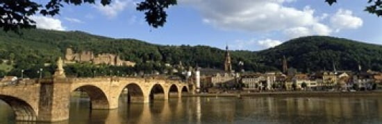 Heidelberg Germany Canvas Art - Panoramic Images (36 x 12)