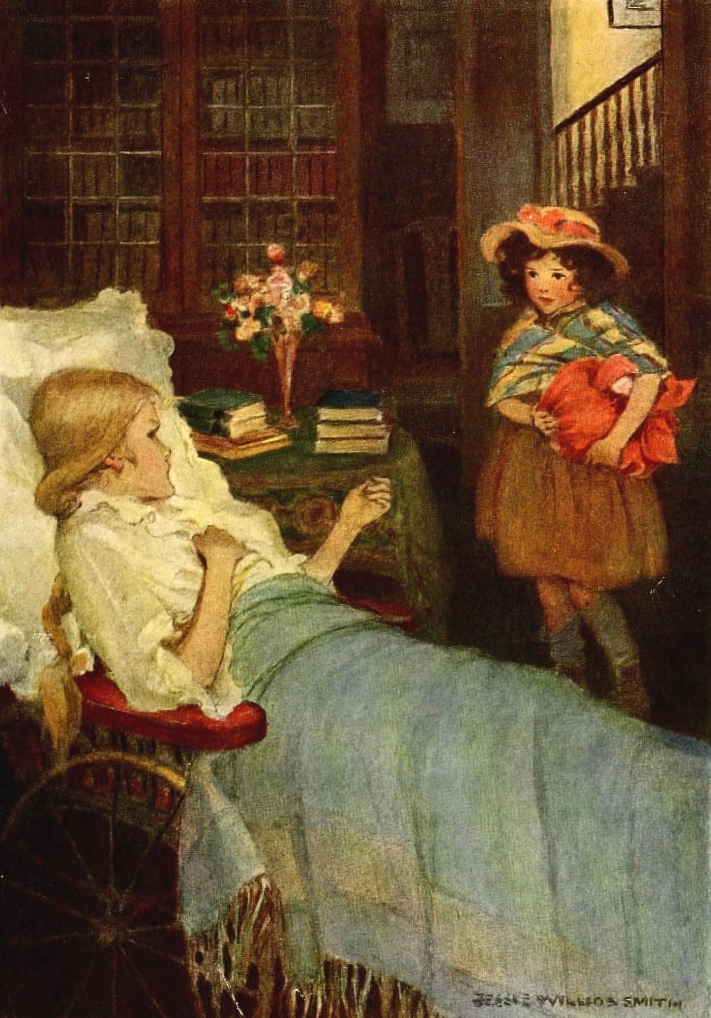 Heidi 1922 I am never called anything but Heidi Canvas Art - Jessie Willcox Smith (18 x 24)