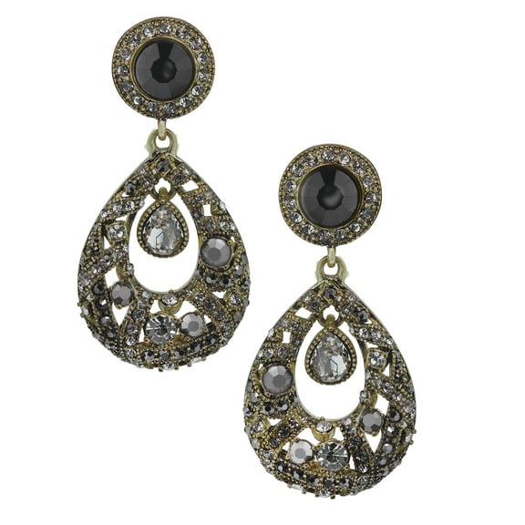 Heidi Daus "Perfect Drop" Crystal Drop Earrings