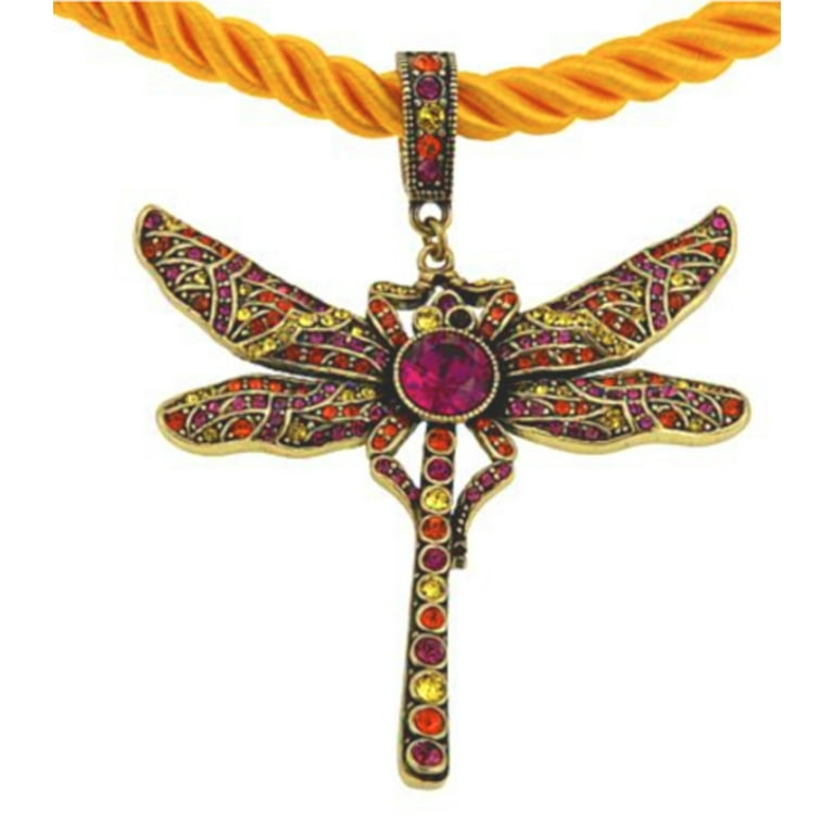 Heidi Daus SWAROVSKI Crystal Dragonfly Enhancer Pendant Dazzling