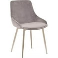 thumbnail image 1 of Heidi Grey Velvet Dining Accent Chair, 1 of 1
