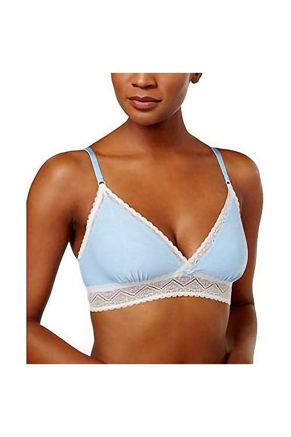 Intimates Womens Natural Marl Geometric Lace Bralette