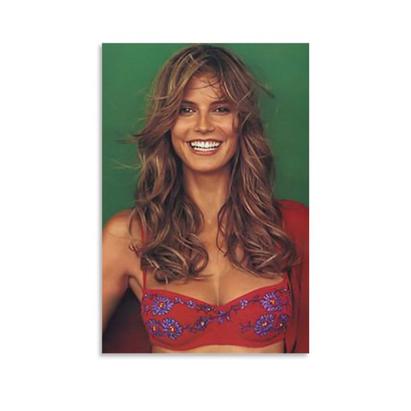Heidi Klum Super Model Poster Photo Artistic (45) Wall Art Picture Painting Poster Canvas Print Posters Artworks Bedroom Living Room Decor 12x18inch(30x45cm)