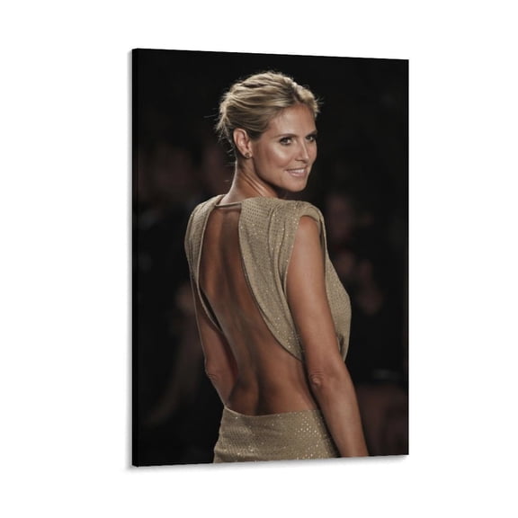 Heidi Klum Super Model Poster Photo Artistic (53) Canvas Wall Art Poster Decorative Bedroom Modern Home Print Picture Artworks Posters 12x18inch(30x45cm)