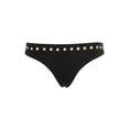 thumbnail image 1 of Heidi Klum Swim Black Grommet Rrim Majestic Classic Bikini Bottom M, 1 of 1