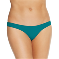 thumbnail image 1 of Heidi Klum Women S Savannah Sunset Low-Rise Ruched Swim Bottom Separates Blue Size XS, 1 of 3