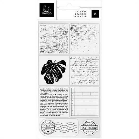 Heidi Swapp Art Walk Clear Stamps 8/Pkg