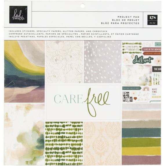 Heidi Swapp Care Free Project Pad 12"X12"-178 Pieces