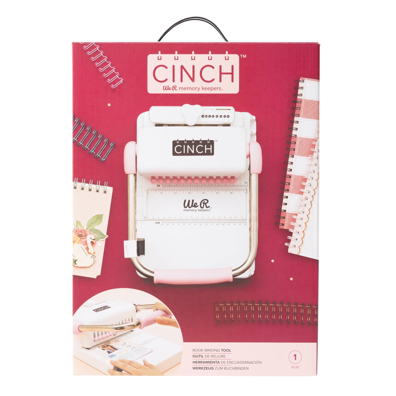 We R Memory Keepers The Cinch Book Binding Tool, 71000-4 Pink