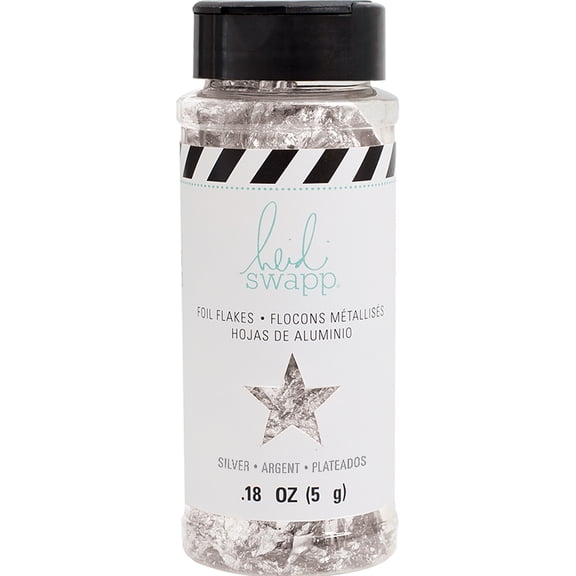 Heidi Swapp Foil Flakes .18oz-Silver