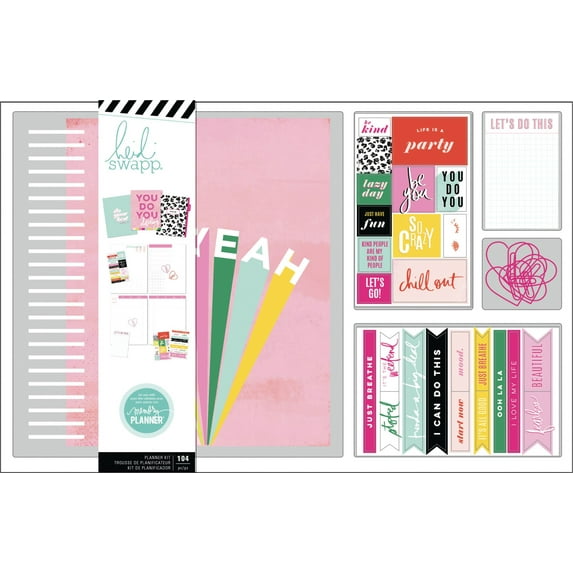 Heidi Swapp Large Memory Planner Spiral Bound Boxed Kit-Color Fresh, Oh Yeah