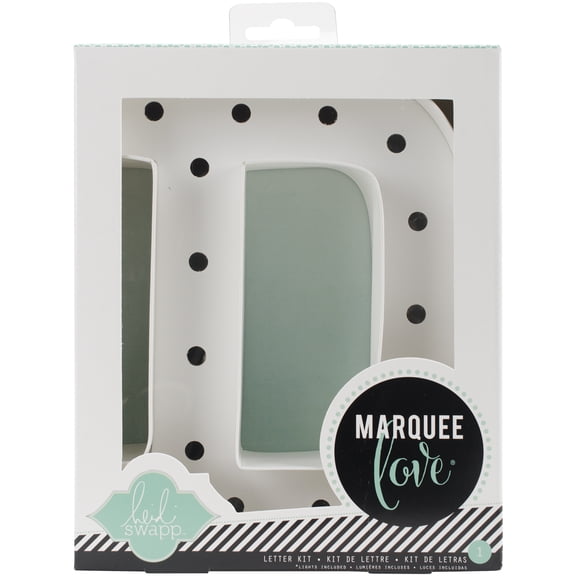 Heidi Swapp Marquee Love 8.5" Letter D, 1 Each