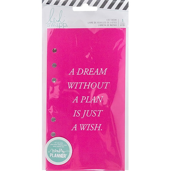 Heidi Swapp Memory Planner Listbook-Fresh Start, To Do