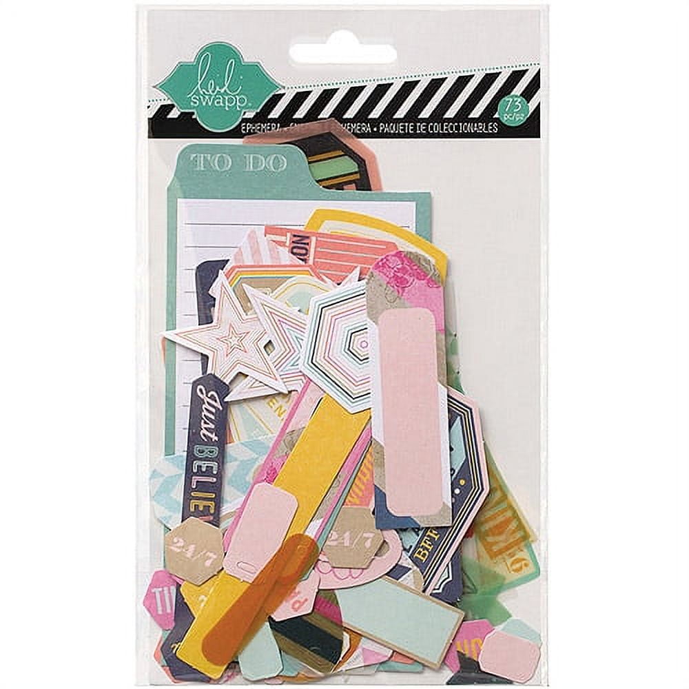 Heidi Swapp Mixed Media Ephemera DieCuts, Cardstock and Vellum Shapes