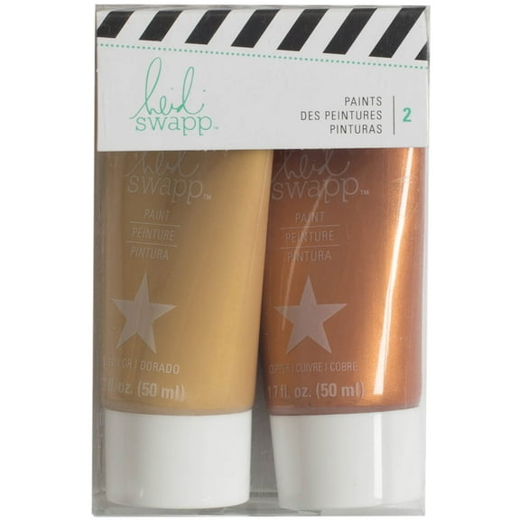 Heidi Swapp Paint Set 2/Pkg-Gold & Rose Gold