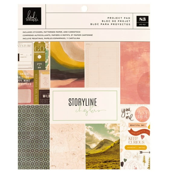 Heidi Swapp Paper Project Pad 7.5"X9.5" 83pc-Mountain