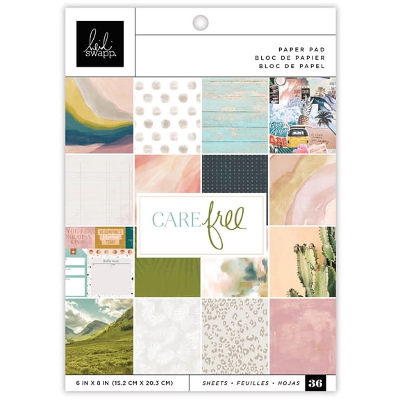 Heidi Swapp Single-Sided Paper Pad 6"X8" 36/Pkg-Care Free