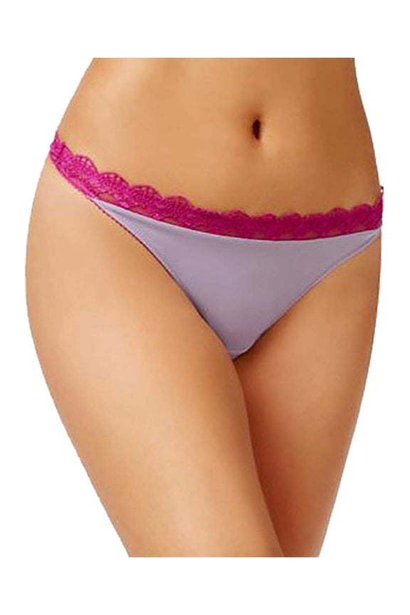 Heidi by Heidi Klum Geometric-Lace Thong (Purple Ashwild Aster, M)
