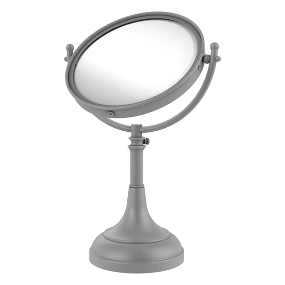 Height Adjustable 8 Inch Vanity Top Make-Up Mirror 2X Magnification