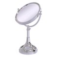 thumbnail image 1 of Height Adjustable 8-in Vanity Top Make-Up Mirror 4X Magnification in Polished Chrome, 1 of 5